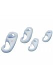 Plastik Kanca 4mm Beyaz 10 Adet