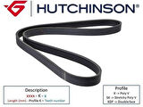 Hutchinson 6PK1740 1740 K 6 Kanallı Kayış P 307-406-Expert-Jumpy 2.0 HDI 68424 5750.GK