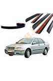 VOLVO S40 97-04 UYUMLU BAGAJ ÜSTÜ SPOİLER MAT SİYAH