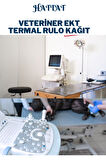 20 Rulo Veteriner EKG 50mmx25metre Tam Metrajlı Yüksek Kaliteli DÜZ Rulo Termal Kağıt
