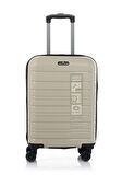 Hotowa Gold Polipropilen Valiz 8010 Ekru TSA Kilitli İkili Set