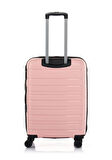 Hotowa Gold Polipropilen Valiz 8010 Pembe TSA Kilitli Üçlü Set