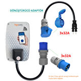 Hgsşarj 20M - 3X32A 220V ile Çalışan Cihazınızı, 220V Ev Tipi Prize Bağlar. Elektrikli Araç Şarj İstasyonu Dönüştürücü Adaptör