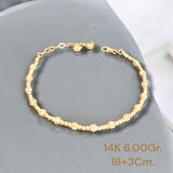 14AYAR 6.00GRAM ALTIN DORİKS BİLEKLİK