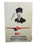 100.Yıla Özel Türk Bayraklı Kırmızı İpli Bileklik