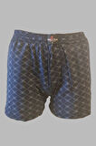 Erkek 4'lü Pamuk  Desenli Havlu Bel Boxer Şort Kutuda