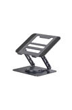 360'Dönen Laptop Standı Çelik  Dizüstü Bilgisayar Standı Ve Tablet Ayaklık Ayarlanabilir Tutucu