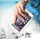 Waterproof Universal Su Gecirmez Su Alti Dokunmatik Telefon Kilifi, Boyun Askili, Deniz, Havuz Icin Kilif BEYAZ