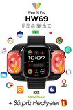 WEARFİT HW69 PRO MAX   Akıllı Kol Saati Smart Watch Model:inç 45mm AMOLED Ekran (SİYAH)