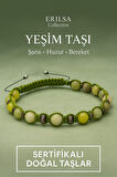 Sertifikalı Yeşim ve Terahertz Doğal Taş Bileklik – Şans, Huzur ve Bereketin Uyumlu Gücü