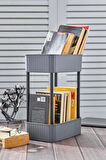 Easy 2 Katlı Çok Amaçlı Raf Kitaplık Organizer Düzenleyici (TEKERLEKSİZ)