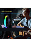 Masaüstü Müzik Ritim Gece Lambası 10İnç Akıllı RGB RENKLİ25cmAlüminyum Halka LedMasa Lambası