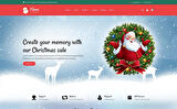 Flame Christmas - Christmas Shop OpenCard Teması