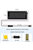 yenilzd Matrix Kayan YazıEmoji LED Ekran Programlanabilir17x7cmTabela ArabaBluetooth APP Kontrol USB
