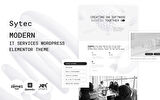 Sytec - Modern IT Services Landing Wordpress Teması