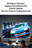 Wearfitpro HY300 720P Android Wireless Bluetooth Destekli Dönebilen Projeksiyon Cihazı Beyaz