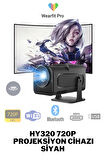 Wearfitpro Hy320 720P Wireless - Bluetooth Destekli Projeksiyon Cihazı Siyah