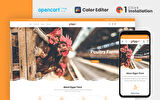 Egger - Poultry and Farm OpenCard Teması