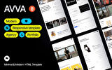 AVVA Agency and Portfolio HTML&CSS Teması