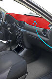 Hyundai Accent Yumurta Kasa uyumlu Kırmızı Torpido Kaplama Koruma Halısı Örtüsü (1996-2000)