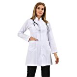 Hakim Yaka Beyaz Doktor Öğretmen Laborant Stajyer Önlüğü