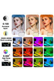 Video Fotoğraf Dolgu Işığı 9000K LCD Ekran RGB-CL120 LED  20 Efekt DSLR Vlog Canlı Yayın