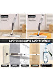 YENİLZD Mop Mikrofiber Bez Temizlik Seti Sprey Mop Su Deterjan Hazneli 360 Derece Dönen PASPAS TEMİZLİK BEZİ  