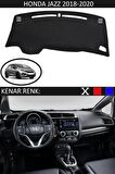 Hyundai Accent Blue 2011-2016 İçin Uygun Torpido Koruma Halısı Siyah Kenar Renk Siyah