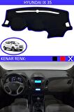 Hyundai Tucson 2009-2015 İçin Uygun Torpido Koruma Halısı Siyah Kenar Renk Mavi