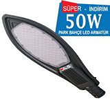 50W Led Yol Sokak Armatür DLS Park Bahçe Çevre Site Bina Dış Mekan Lamba Aydınlatma Ledli Sokak Armatürü