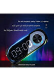 YENİLZD MASA SAATİ VE Bluetooth Hoparlör MP3 Fm Çok Fonksiyonlu Speaker S8 RGB Led Işıklı Dijital Saat Alarm Şarjlı 