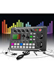 Stüdyo Ses Mikseri Şarjlı  DJ Canlı Yayın Kondenser Mikrofon Bağlantıs F998BluetoothBAĞLANTI