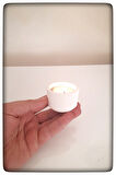 2 li Dekoratif Beton Mumluk Tealight Mumluk Mum Dahil Değil