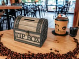 Klitli Ahşap Tip Box Bahşiş Kutusu Ve Kumbara Sandık Tipi Tipbox Hediyelik Tipbox Kumbara Seç Hediye