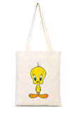 Tweety %100 Pamuk Bez Omuz Çantası