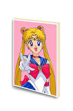Sailor Moon Baskılı A6 Küçük Boy Çizgisiz Defter