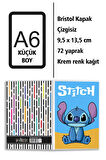 Stitch Baskılı A6 Küçük Boy Çizgisiz Defter