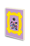 Friends Çerçeve Baskılı A6 Küçük Boy Çizgisiz Defter