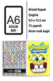 Sünger Bob Baskılı A6 Küçük Boy Çizgisiz Defter
