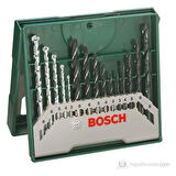 Bosch X-Line 15 Parça Matkap Ucu Seti + 46 Parça Tornavida Vidalama Lokma Ucu Aksesuar Seti