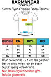 Ying Yang Kedi Baskılı Unisex Haki Oversize T-shirt | S/M