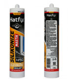 Hatfix Silikonize Mastik Siyah 2 Adet 500Gr