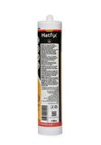 Hatfix Silikonize Mastik Gri 2 Adet 500Gr