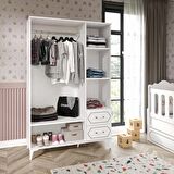 Hayal Modern Bebek Odası Takımı Beyaz - 3 Parçalı Tamamı 1. Kalite Mdf