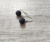 Hdmarketim Şambala Model Swarovski Taşlı Siyah Sallantılı Küpe