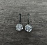 Hdmarketim Şambala Model Swarovski Taşlı Beyaz Sallantılı Küpe