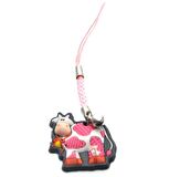 Hdmarketim Sevimli İnek Figürlü Çanta Ve Anahtarlık Süsü