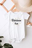 Babasının kızı Özel Tasarım Bebek Zıbın Pamuklu Çıtçıtlı Body
