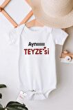 Aynı Teyzesi Özel Tasarım Bebek Zıbın Pamuklu Çıtçıtlı Body