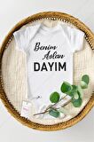 Benim Aslan Dayım Özel Tasarım Bebek Zıbın Pamuklu Çıtçıtlı Body